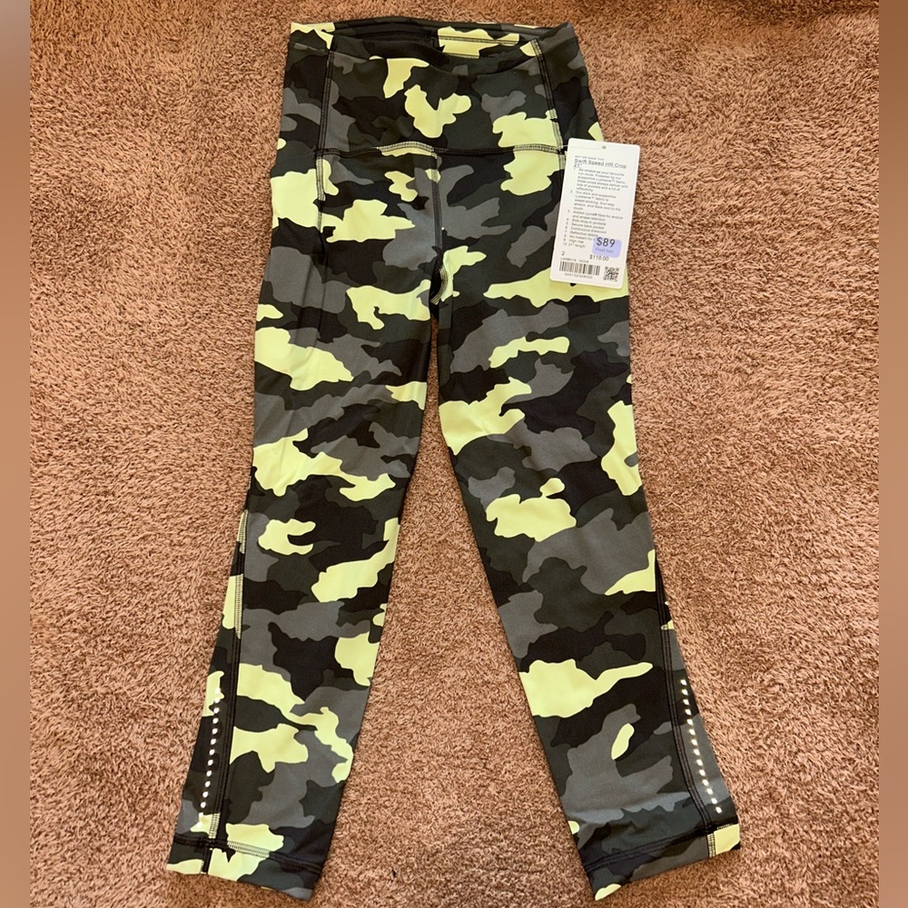 Lululemon Swift Speed HR Crop 21” Camo Leggings